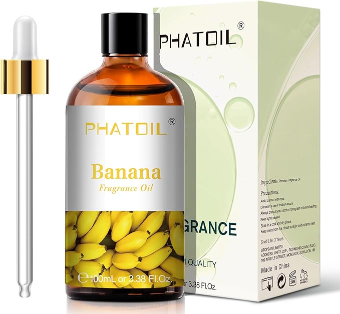 PHATOIL Banana Fragrance Oil for Diffuser Aromatherapy 3.38FL.OZ
