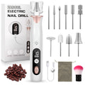 ZABOUL Electric Nail Drill Kit, Professional Manicure Pedicure Rechargeable & Cordless Nail File Buffer for Acrylic Nails Gel Polishing Removing Manicure Salon Home