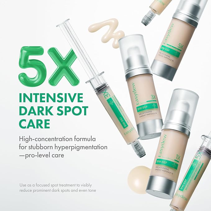 Easydew DW-EGF Melatoning Ampoule 5X - Dark Spot Serum (Bottle 1.01 fl oz)