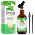 Akeeronn Peppermint Essential Oil 60ml, Natural Peppermint Oil for Hair Growth & Dandruff Removal - Perfect for Aromatherapy, Scalp and Body Massage, Refreshes, 2.02 fl.oz