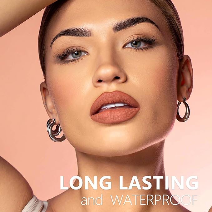 HANLADY Nude Lipstick Long Lasting Lipsticks for Women Smudgeproof