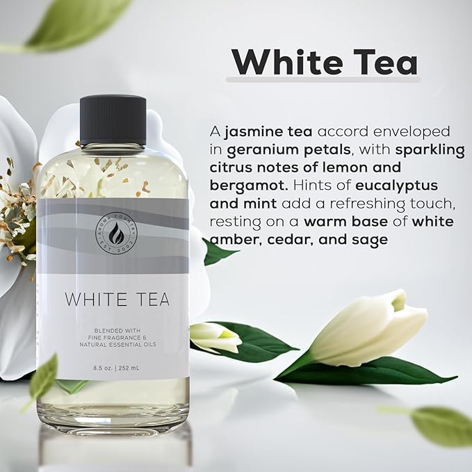 Aroma Country White Tea Luxury Diffuser Oil Refill (4 Fl Oz)