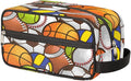 Bardic Sport Baseball Portable Travel Toiletry Bag, Volleyball Soccer Ball Cosmetic Organizer Makeup Bag Shower Shaving Bag for Men Women