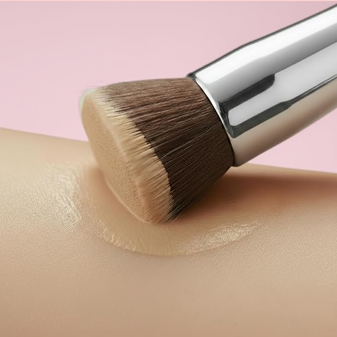 Lamora Flat Top Kabuki Foundation Brush - Liquid Cream Powder Face Brush