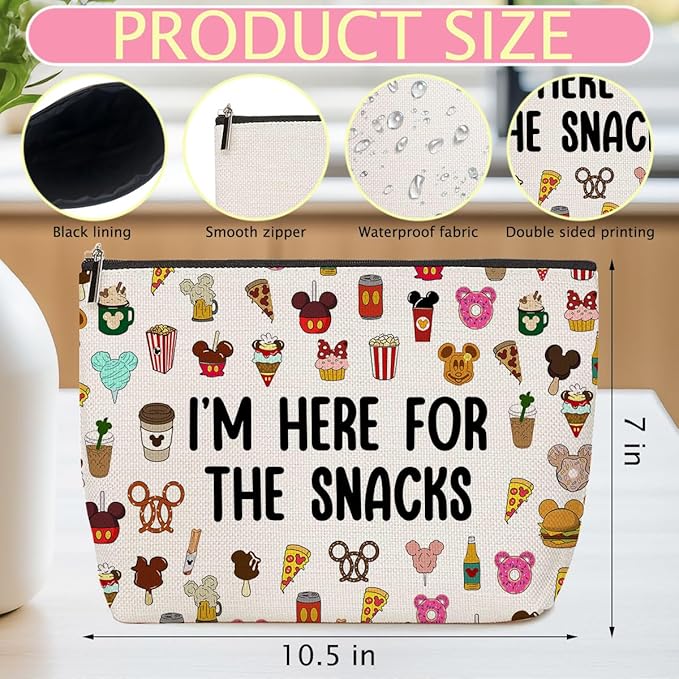 4Pcs Cute Cartoon Print Makeup Bag Magic Cartoon Mouse Cosmetic Bag