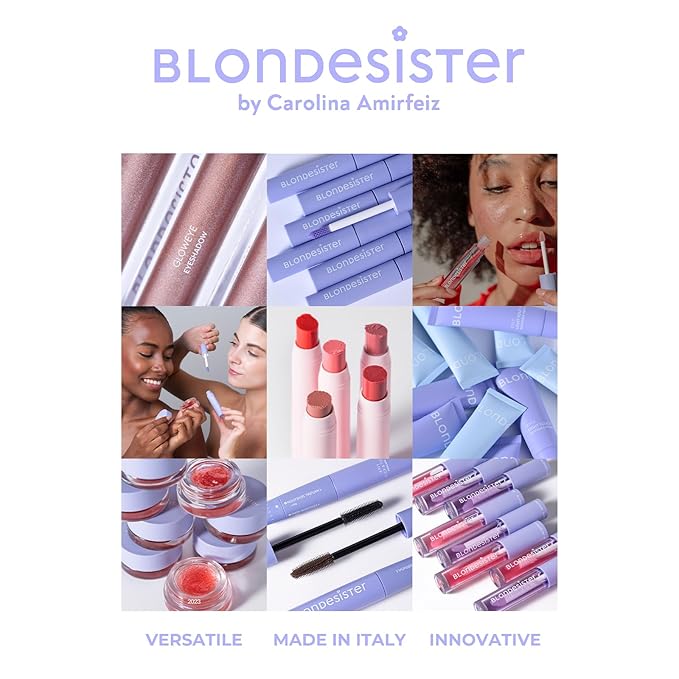 Blondesister 2-in-1 Sweet Gloss Tinted Lip Oil - Lip Oil for Women - Hydrating, Non-Sticky Formula with Light Color - 02 Pink Chocolate - 0.084 oz.