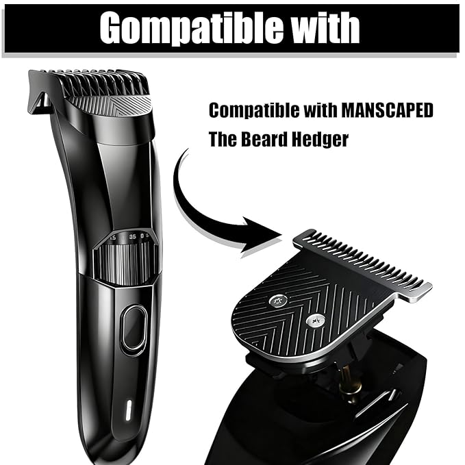 AUDOC Premium Stainless Steel T Blade Replacement for MANSCAPED The Beard Hedger