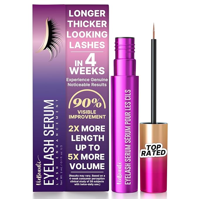VieBeauti EyeLash Growth Serum for Longer Fuller Thicker Looking Lashes 3mL