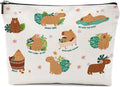 XFN Capybara Gifts, Cute Makeup Bag, Capybara Stuff Cosmetic Bag Travel Pouch, Friendship Graduation Birthday Animal Lovers Gifts for Women Girls Daughter Friend Sisters