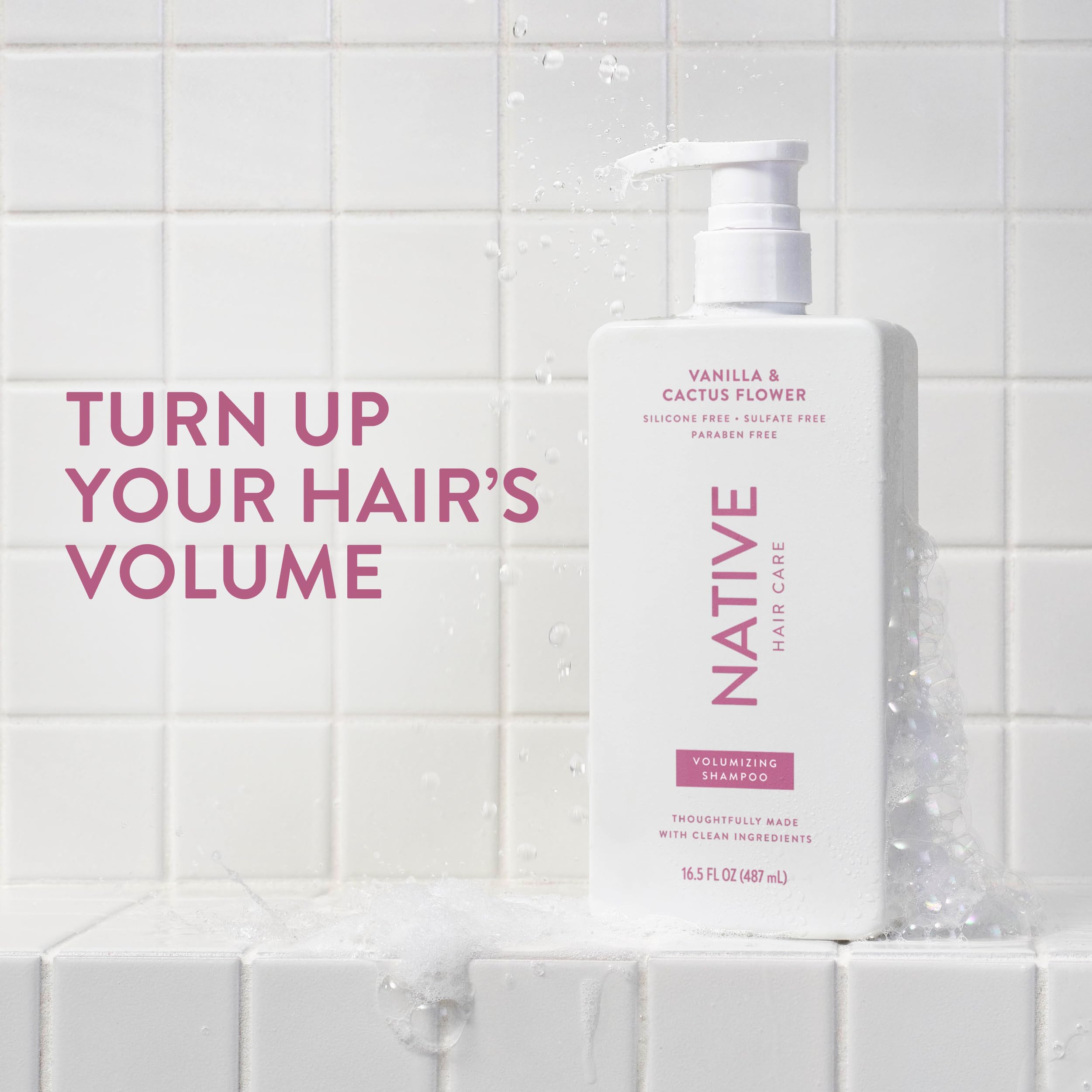Native Vanilla & Cactus Flower 2-in-1 Shampoo & Conditioner Contain Naturally Derived Ingredients |All Hair Type Color & Treated, Fine to Dry Damaged, Sulfate & Dye Free - 2-Pack