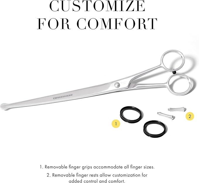 Tweezerman 9" Pet Grooming Shears-Safety Round Tips for Medium/Large Dogs