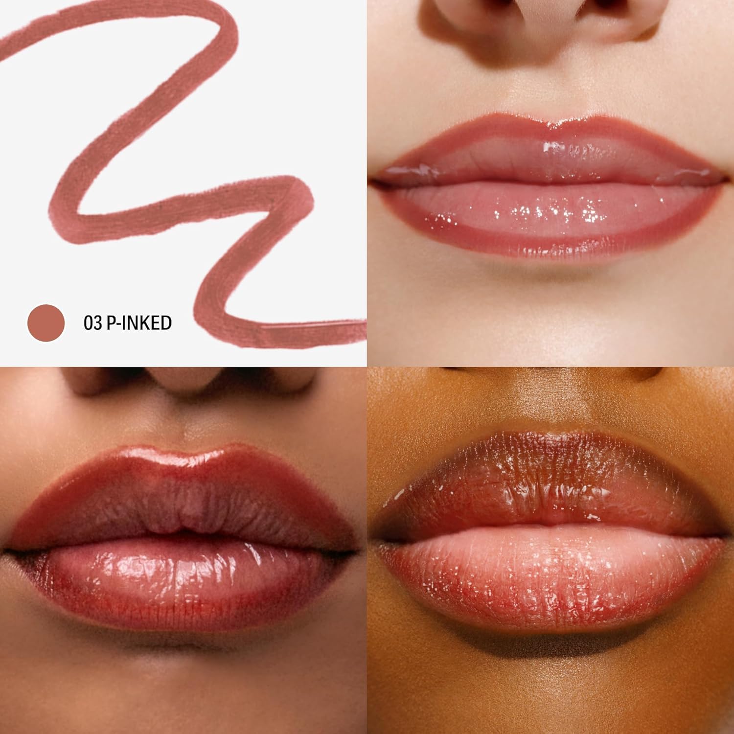 Sacheu Lip Liner STAY-N Peel Off Lip Stain Set, Deep Bundle, 3-Pack