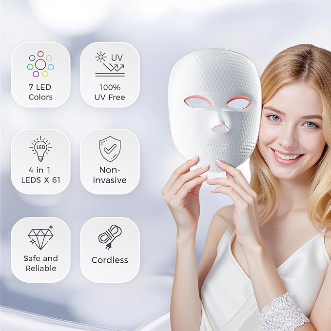 LED Silicone mask (Model: LP-RVTGLWP-WHT, LP-RVTGLW-WHT, TLM200)