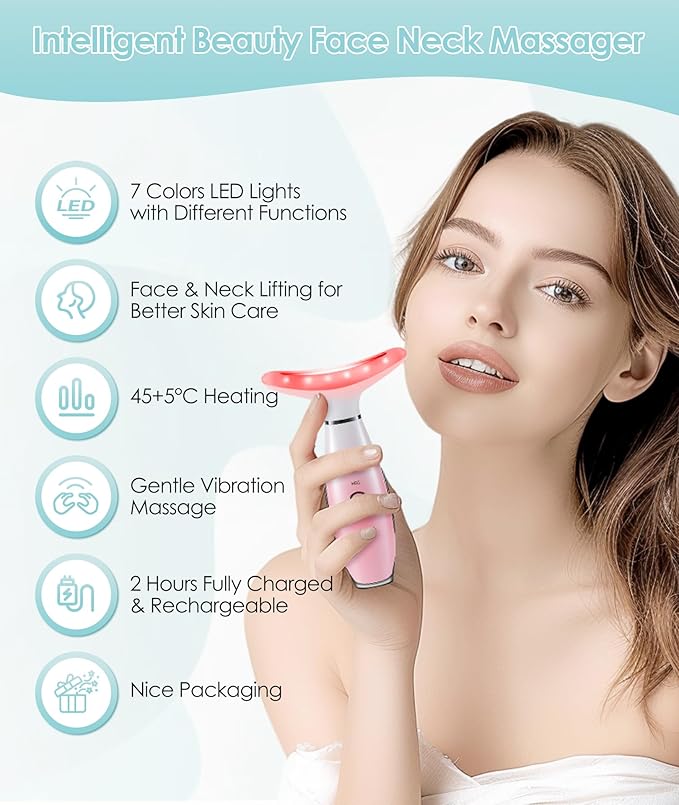 Jobazok Lymphatic Drainage Massager, Anti Cellulite Massage Tool, Gift for Women & Men, Gradient Pink