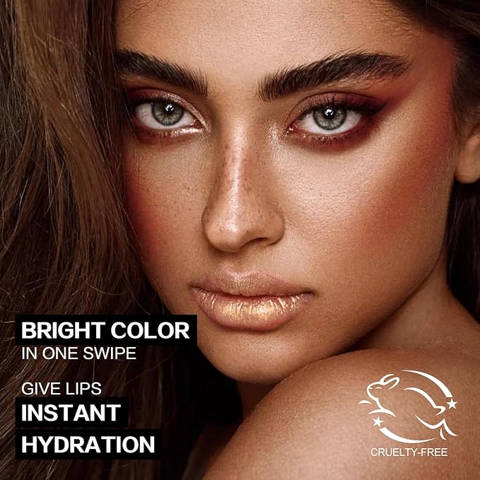 FOCALLURE Pink Glitter Lipstick for Women - Long-Lasting, Moisturizing, High Impact Shimmer Lip Color, SOUR SUGAR