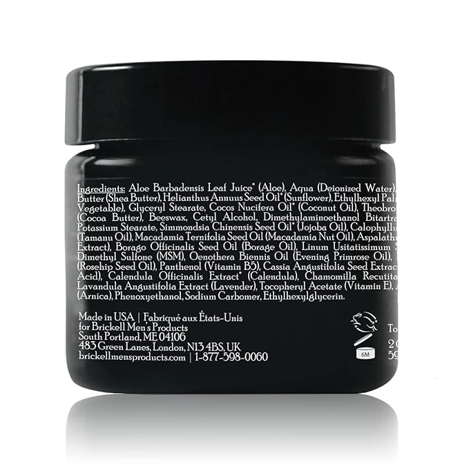 Brickell Men's Revitalizing Anti-Aging Cream For Men, Anti Wrinkle Night Face Cream To Reduce Fine Lines and Wrinkles, With Vitamin E, Jojoba Oil, and Hyaluronic Acid, 2 Ounce, Scented