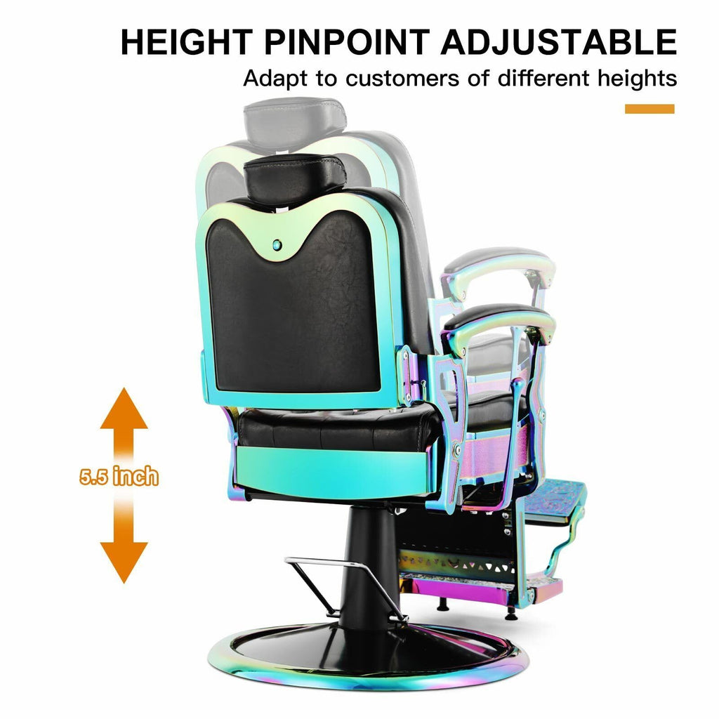 Artist hand Barber Chair All Purpose Recline Salon Chair (Laser Frame)