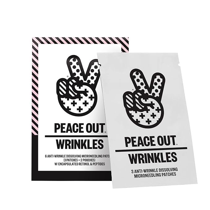 PEACE OUT Microneedling Wrinkle Peptide Patches with Retinol (6 count)
