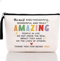 Teacher Appreciation Gifts Inspirational Makeup Bag, Encouragement Gifts