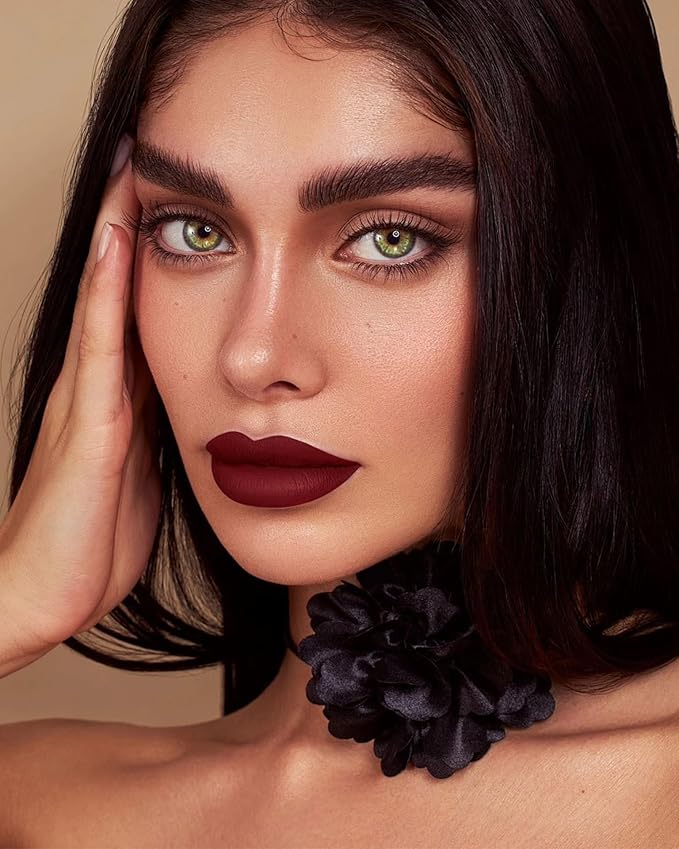 MAKI YIKA Dark Brown Lipstick Matte for Women Color Stay Long Lasting Lipsticks
