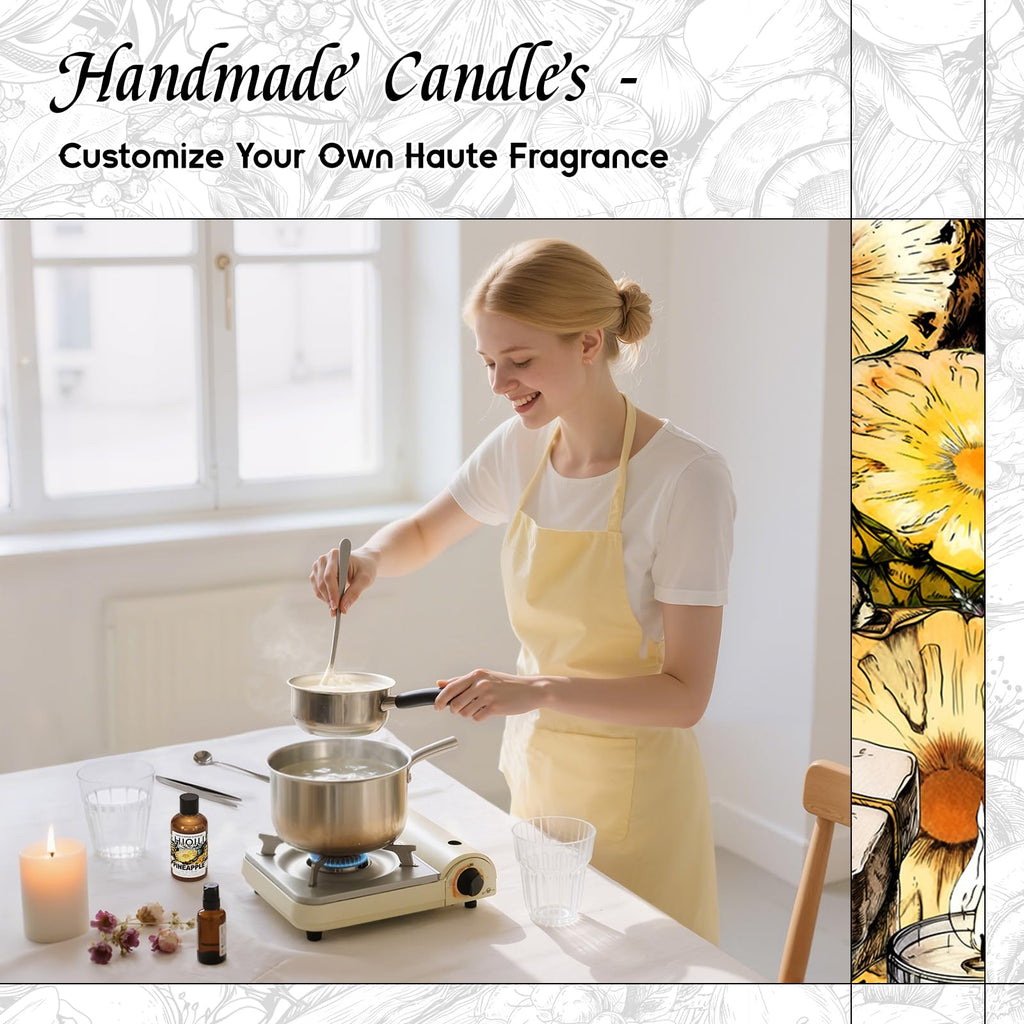HIQILI Pineapple Fragrance Oil for Perfume & Body Product Making - 1 Fl Oz