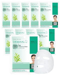 DERMAL Green Tea Collagen Soothing Sheet Mask, Fresh Hydration, 10 Pack