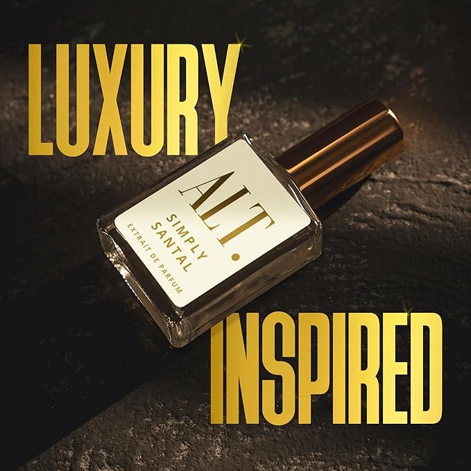 ALT. FRAGRANCES Simply Santal - Inspired by Sant. 33 Perfume, Unisex Perfume, Extrait de Parfum, Long Lasting Fragrance, Sandalwood Leather Scent, 60ml