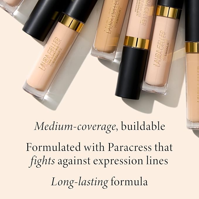 LAURA GELLER NEW YORK Ideal Fix Under Eye Concealer for Mature Skin – 03 Light - Full Coverage, Anti-Aging, Color Correcting – Covers Dark Circles & Blemishes – Hydrating, Crease-Free, Long-Lasting