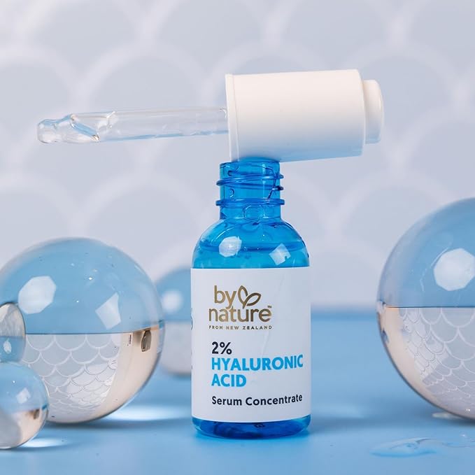 By Nature 2% Hyaluronic Acid Serum for Face & Neck – Deep Hydration Serum for Dry, Oily & Sensitive Skin – Lightweight Facial Serum, 1 fl oz