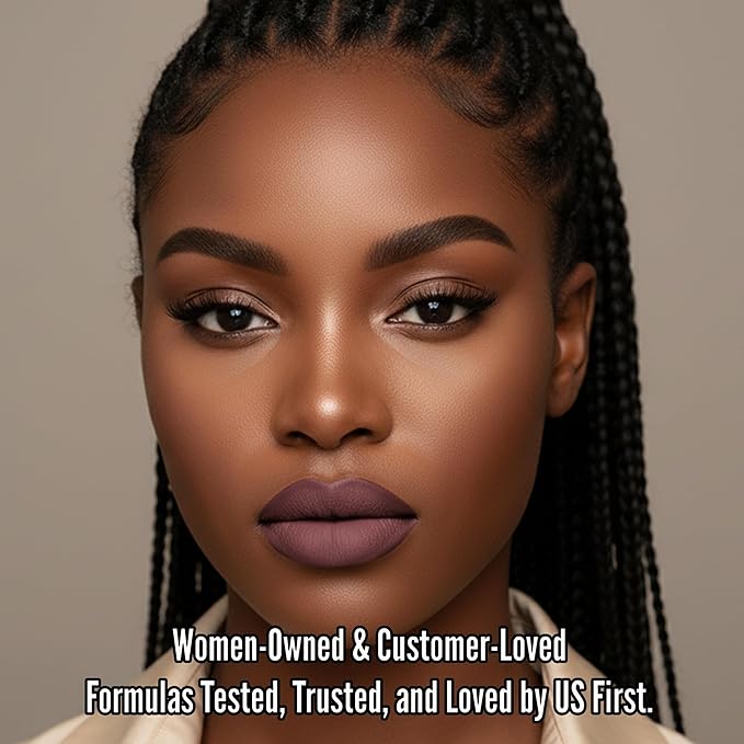 Mynena Hydrating Dusty Mauve Rose Matte Liquid Lipstick, Long Lasting - Eve