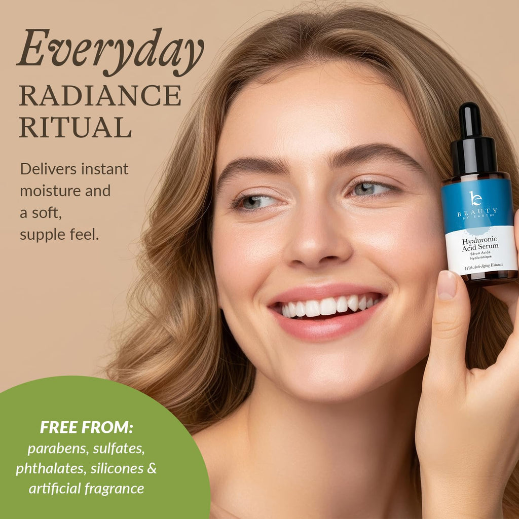 Hyaluronic Acid Serum for Face - USA Made with Natural, Organic Ingredients