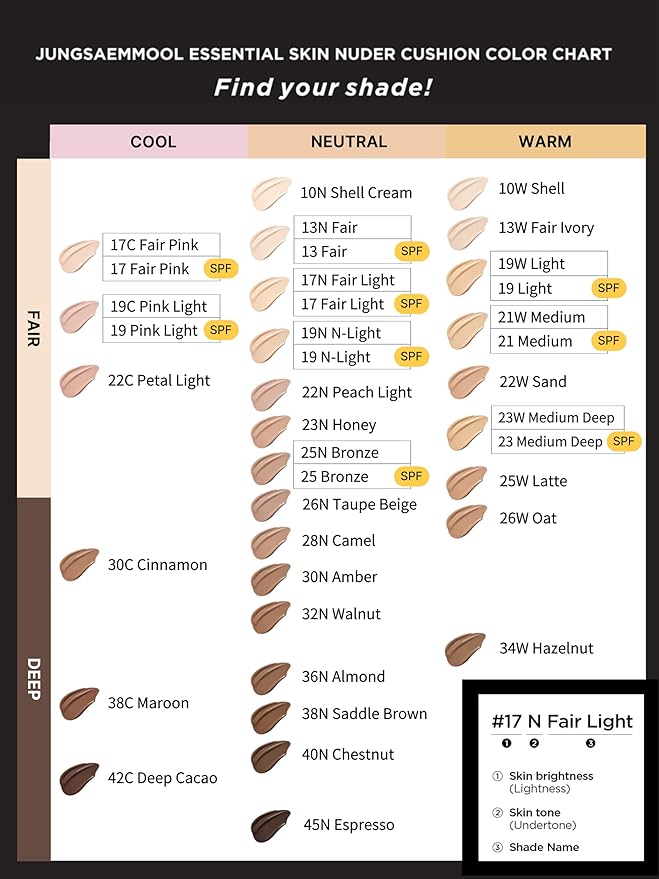 Skin Nuder Cushion Refill Only | Korean Makeup, SPF 50 (25 Bronze)
