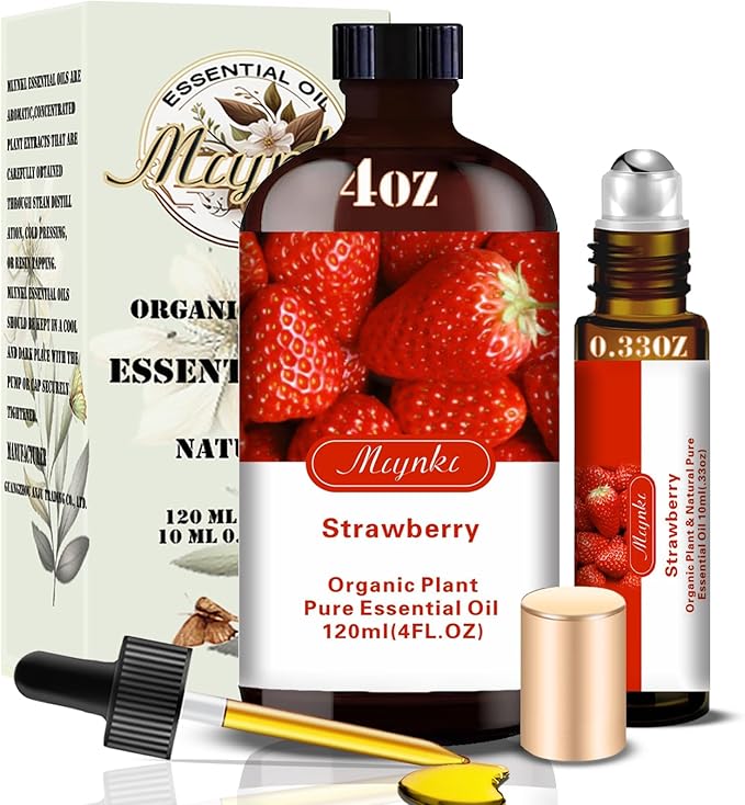 MLYNKL Strawberry Essential Oil,Strawberry Oil for DIY Candles,4 fl oz