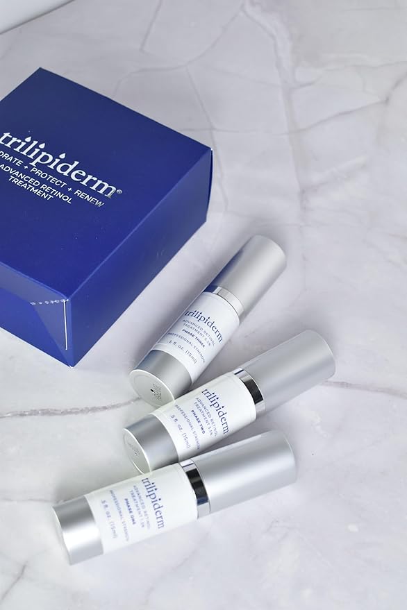 Trilipiderm Advanced Retinol Serum for Face, 3-Phase Anti Aging, 0.5 oz