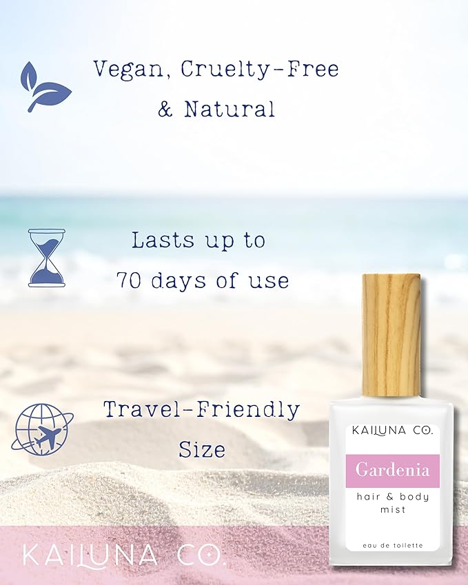 Kailuna Co. Gardenia Essential Oil Hair & Body Mist, 0.5 Fl Oz