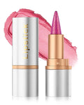 Rose Pink Glitter Lipstick Lip Liner,Shimmer Metallic Matte Lip Tint Stain