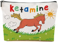 BQXH Nurse Practitioner Gifts Makeup Bag, Nurse Accessories Funny Horse Cosmetic Bag, Travel Organizer Zipper Pouch Thank You Gifts for Women Coworker Physician Assistant Nurses Week