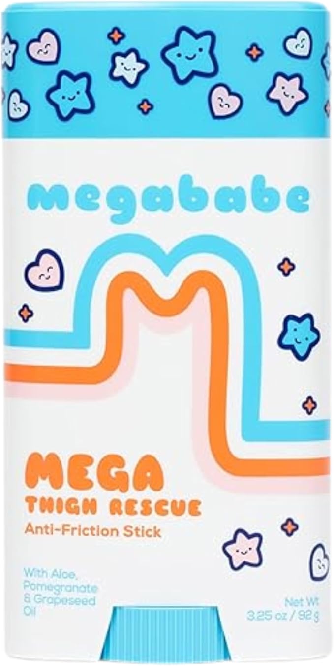 Megababe Mega Thigh Rescue, Jumbo Stick, Stops Chafe & Irritation, 3.25 oz
