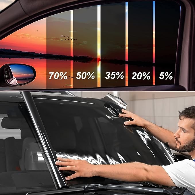 TOYOCO Ceramic Car Window Tint Film, 50% VLT, 36" x 15FT Window Privacy Film, No Signal Interference, 99% UV Protection & Scratch-Resistant for Side & Rear Windows, DIY Install