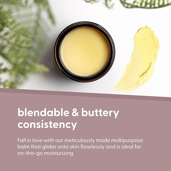 Grass Fed Beef Tallow and Honey Balm for Face - Deeply Moisturizing & Nourishing Beef Tallow Face Moisturizer with Cold-Pressed Olive Oil for Beautiful Skin Glow & Softness (Light Herbal Scent, 2oz)