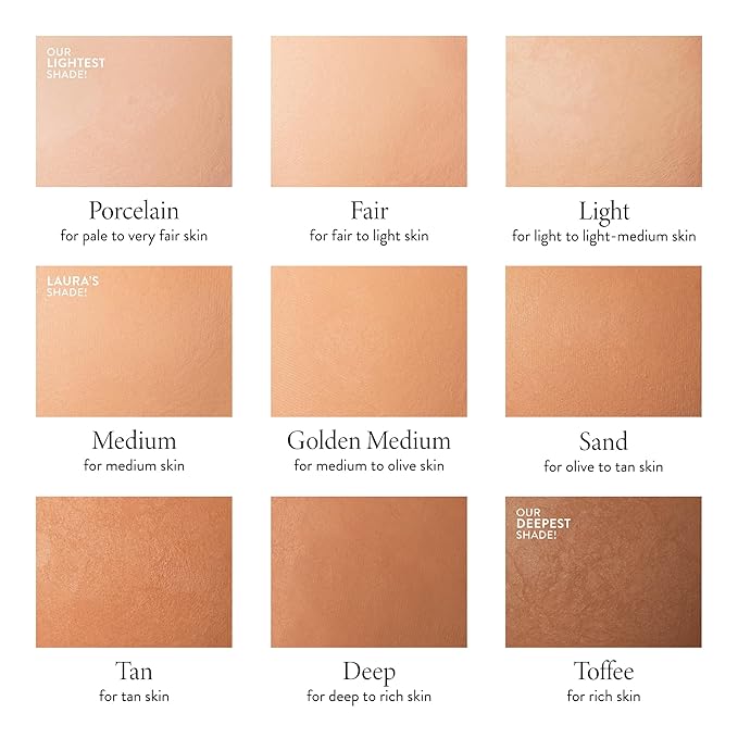 LAURA GELLER NEW YORK Baked Double Take Powder Foundation – Longwear Buildable Medium to Full Coverage – Matte Finish – Non-Caking Formula– Handmade in Italy – Mature & Sensitive Skin – Medium