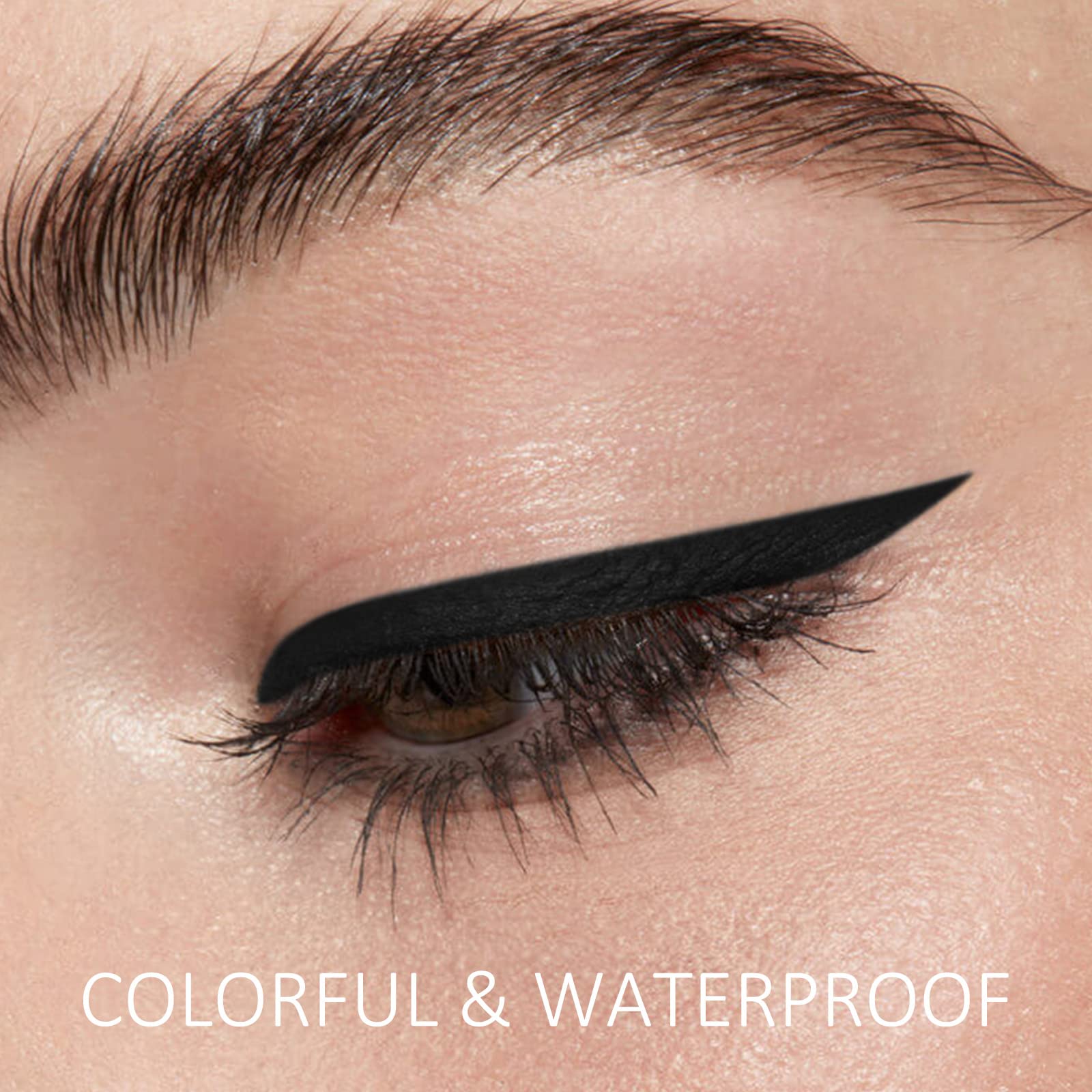 Boobeen 2pcs Liquid Eyeliner Pen, Matte Eye Liner with Precision Tip, Long Lasting Eyeliner Pencil for Bold Eye Makeup, Glides on Smoothly