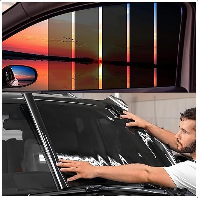 TOYOCO Ceramic Car Window Tint Film, 5% VLT, 30" x 10FT Window Privacy Film, No Signal Interference, 99% UV Protection & Scratch-Resistant for Side & Rear Windows, DIY Install