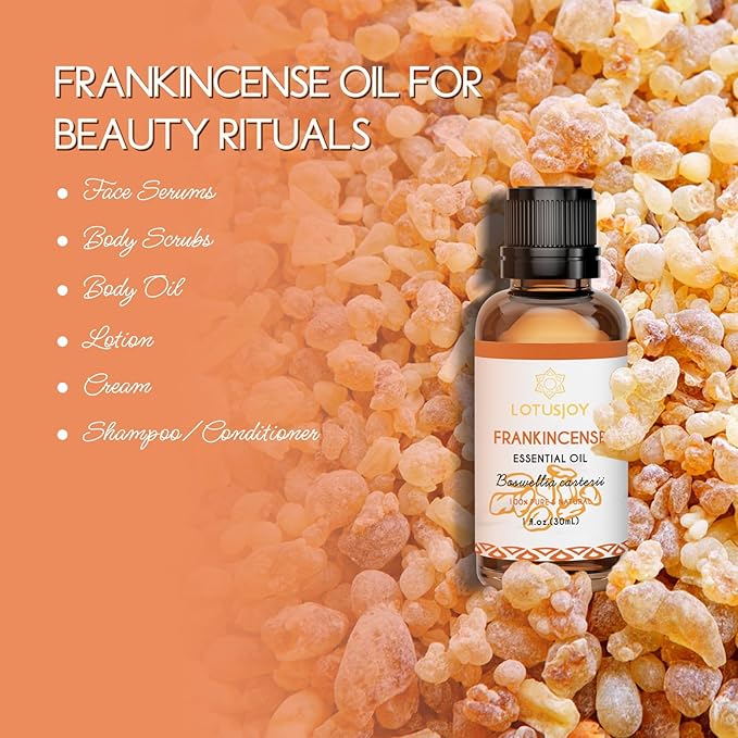 LOTUSJOY Frankincense Essential Oil for Diffuser, Skin, Hair, 1 Oz