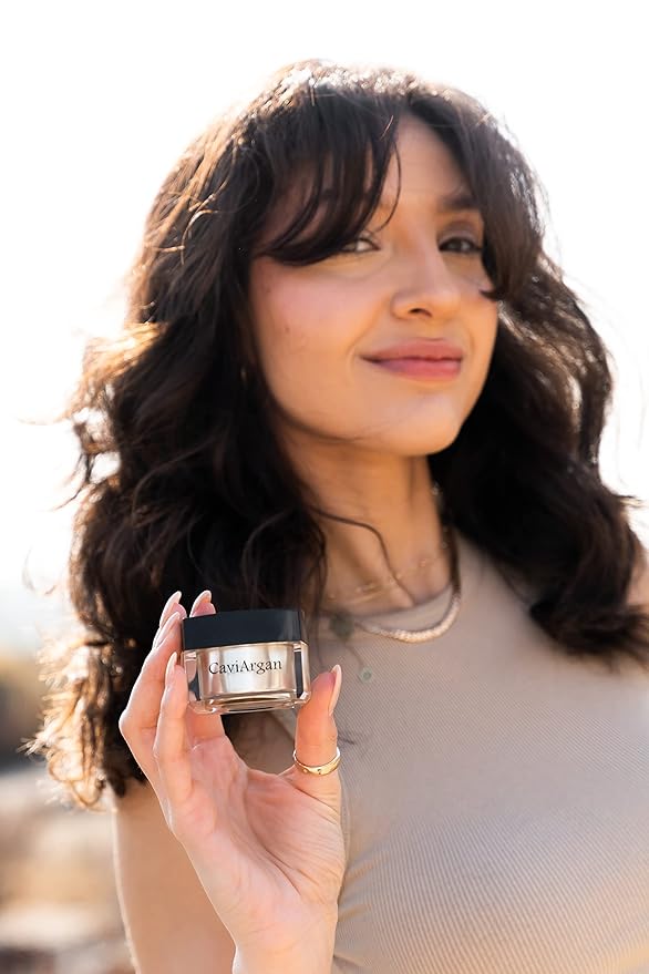 Essence of Argan Caviargan Anti-Aging Face Cream with Argan Oil, Matrixyl & Botanicals - Hydrating Moisturizer Wrinkle Cream for Reducing Fine Lines and Dullness - 1 Fl Oz