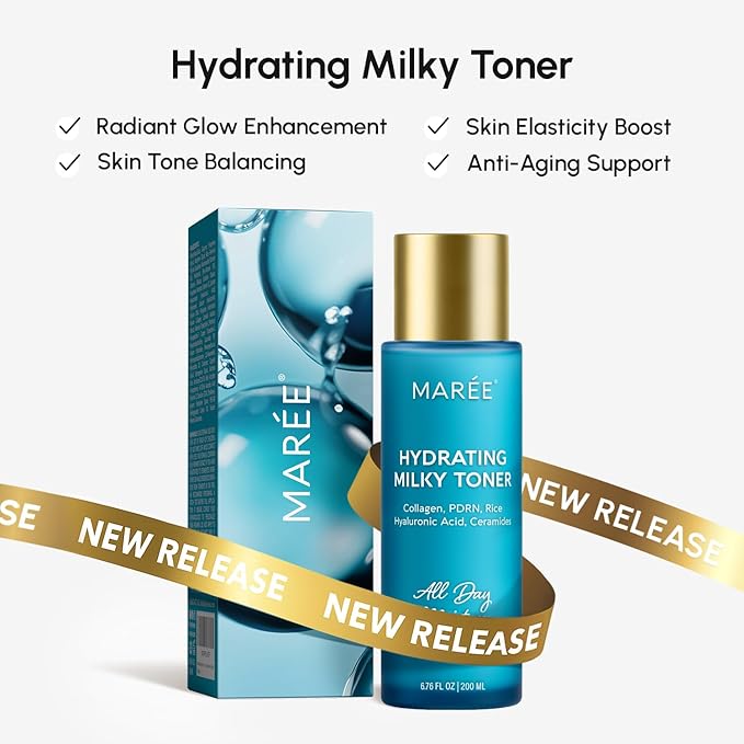 MAREE Glycolic Acid Polishes 2 PACK - Toner Polishes for Face Cleansing - Tea Tree Oil, Salicylic Acid & Vitamins E, B3, B5 - Facial Peel & Radiance Deep Cleaning Effect
