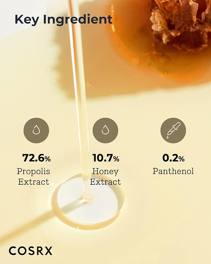 COSRX 72% Propolis Honey Toner, 3x Increase In Moisture Level, 9.46 fl.oz