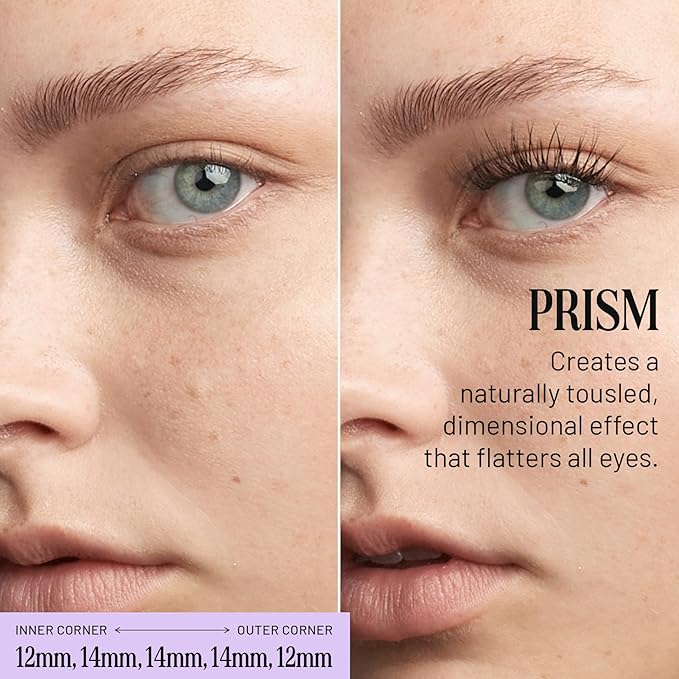 Lilac St Volume Lash Clusters for DIY Lash Extensions, Prism, 14mm