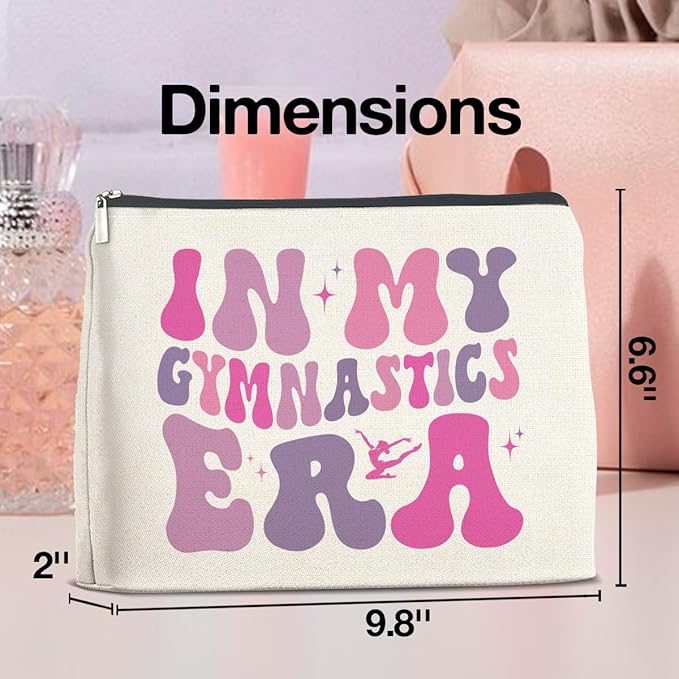 UPNEGE Gymnastics Gifts Funny Gymnast Makeup Bag for Women
