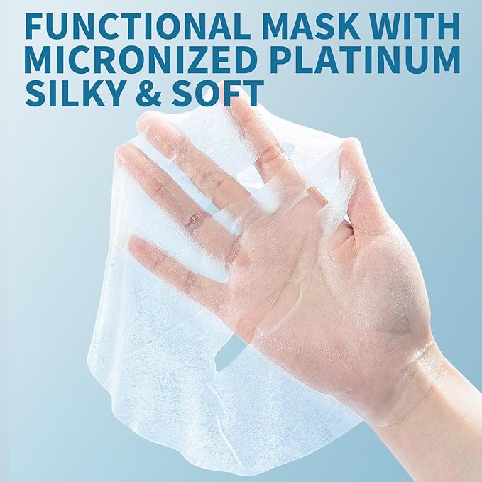 CADIOR Hydrating and Firming Essence Sheet Face Masks with Quadruple Peptide and Sodium Hyaluronate, Moisturizing & Anti-Wrinkle, Safe for Sensitive Skin, Pack of 10
